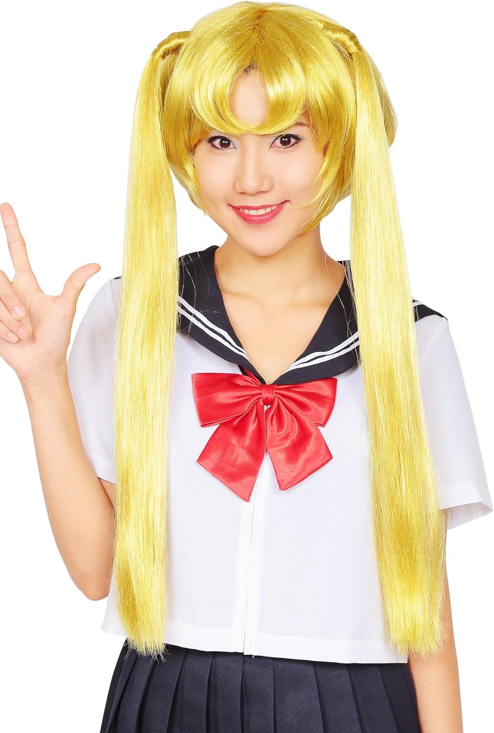 Katsurand Blonde Twin Tail Wig Costume Accessory Unisex