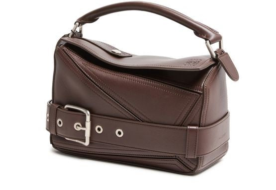LOEWE Small Puzzle Biker bag in shiny calfskin - Image 1