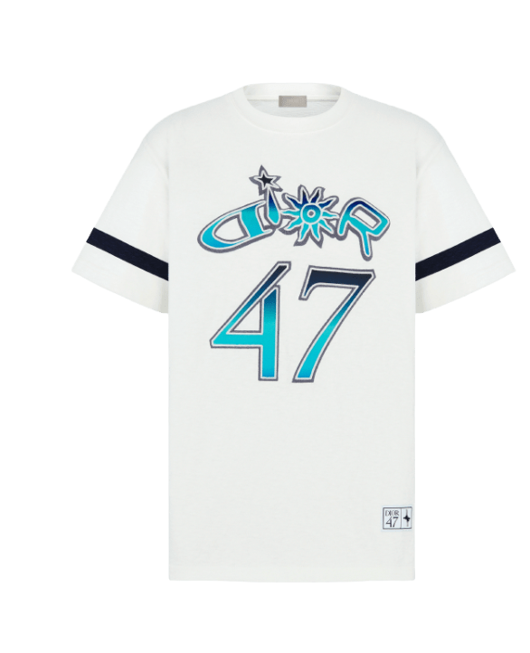 DIOR 'LEWIS HAMILTON 47' WHITE TEE