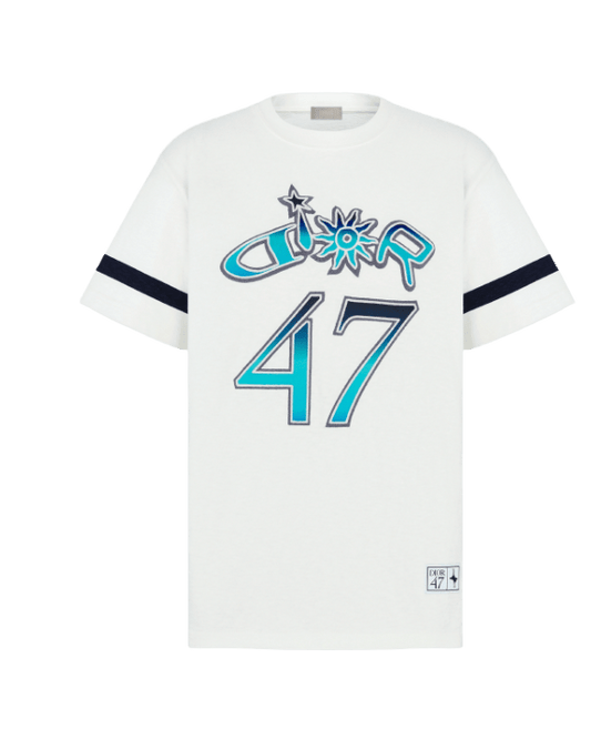 DIOR 'LEWIS HAMILTON 47' WHITE TEE