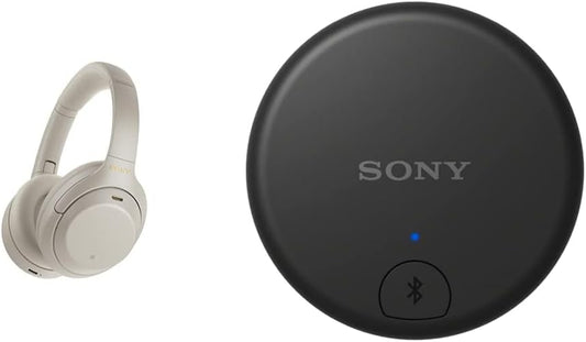 Sony Wireless Noise Cancelling Headphones WH-1000XM4 and Sony Wireless Transmitter WLA-NS7