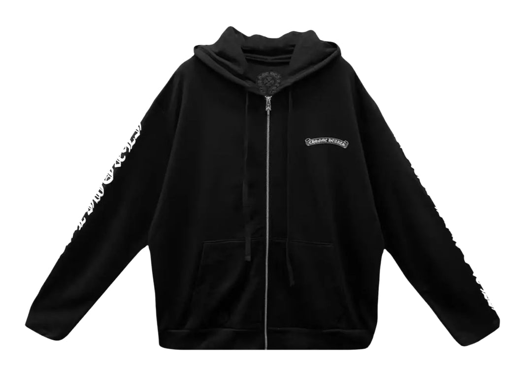 CHROME HEARTS 'F YOU' SCRIPT LOGO THERMAL ZIP UP