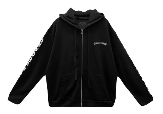 CHROME HEARTS 'F YOU' SCRIPT LOGO THERMAL ZIP UP