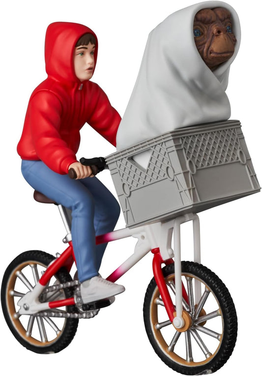 UDF Ultra Detail Figure No.801 E.T. & ELLIOTT w/BICYCLE Total Height Approx. 3.5 inches (90 mm), Non-scale, Painted Finished Figure