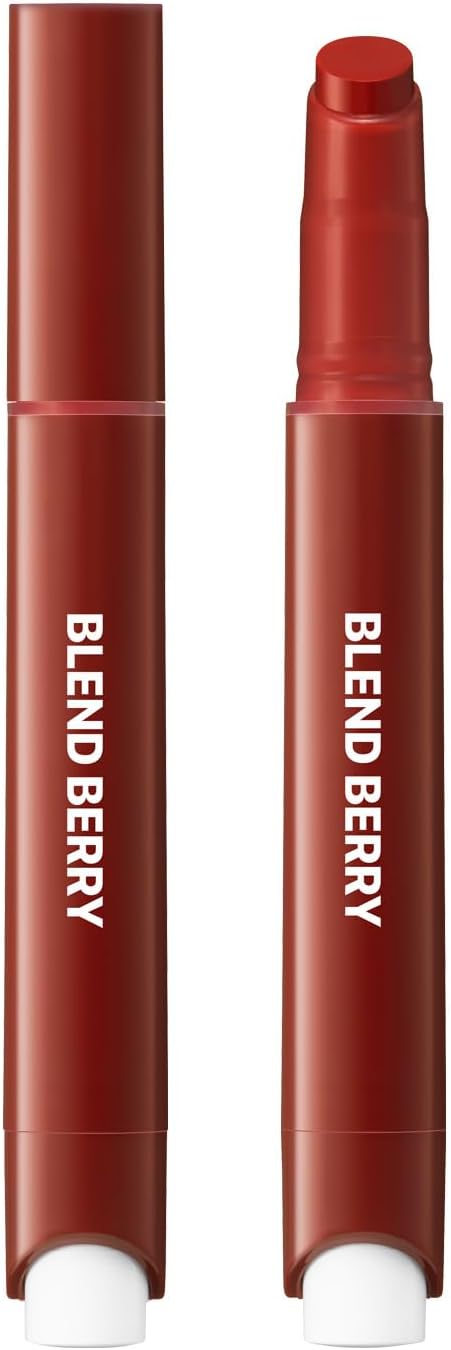 BLEND BERRY Lip Balloon 007 Love Chocolate Brown (Brown Type), Plumper, Glossy, Tint Effect, Thick Moisturizing, 0.09 oz (2.5 g)