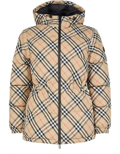 BURBERRY Keswick Check puffer jacket - Image 1