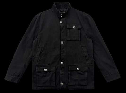 CHROME HEARTS CHERRY BOMB M65 BLACK MILITARY JACKET