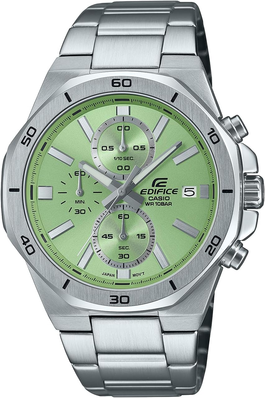 Casio EFV-640 Edifice Wristwatch, green, Bracelet Type
