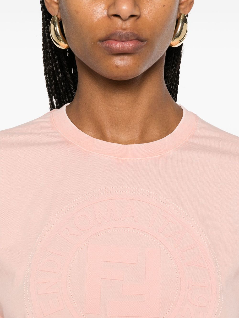Fendi フェンディロゴコットンTシャツ - Image 1
