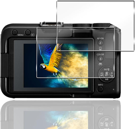 [Set of 2 + 2] Compatible Canon EOS R50 V Protective Film 2 [9H Hardness Made by Nippon Asahi Glass] CANON R50 V Film LCD Protective Film, Tempered Glass, Scratch Resistant, Shockproof, Shatterproof