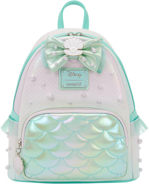 Loungefly Mini mochila de perlas iridiscentes de la Sirenita