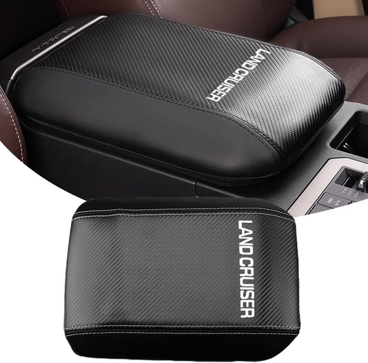 Toyota New Land Cruiser 250 Series Exclusive Armrest Cover Leather Cover Console Box Cover Armrest Box Dress Up Accessories Interior Custom Parts (Carbon Style)