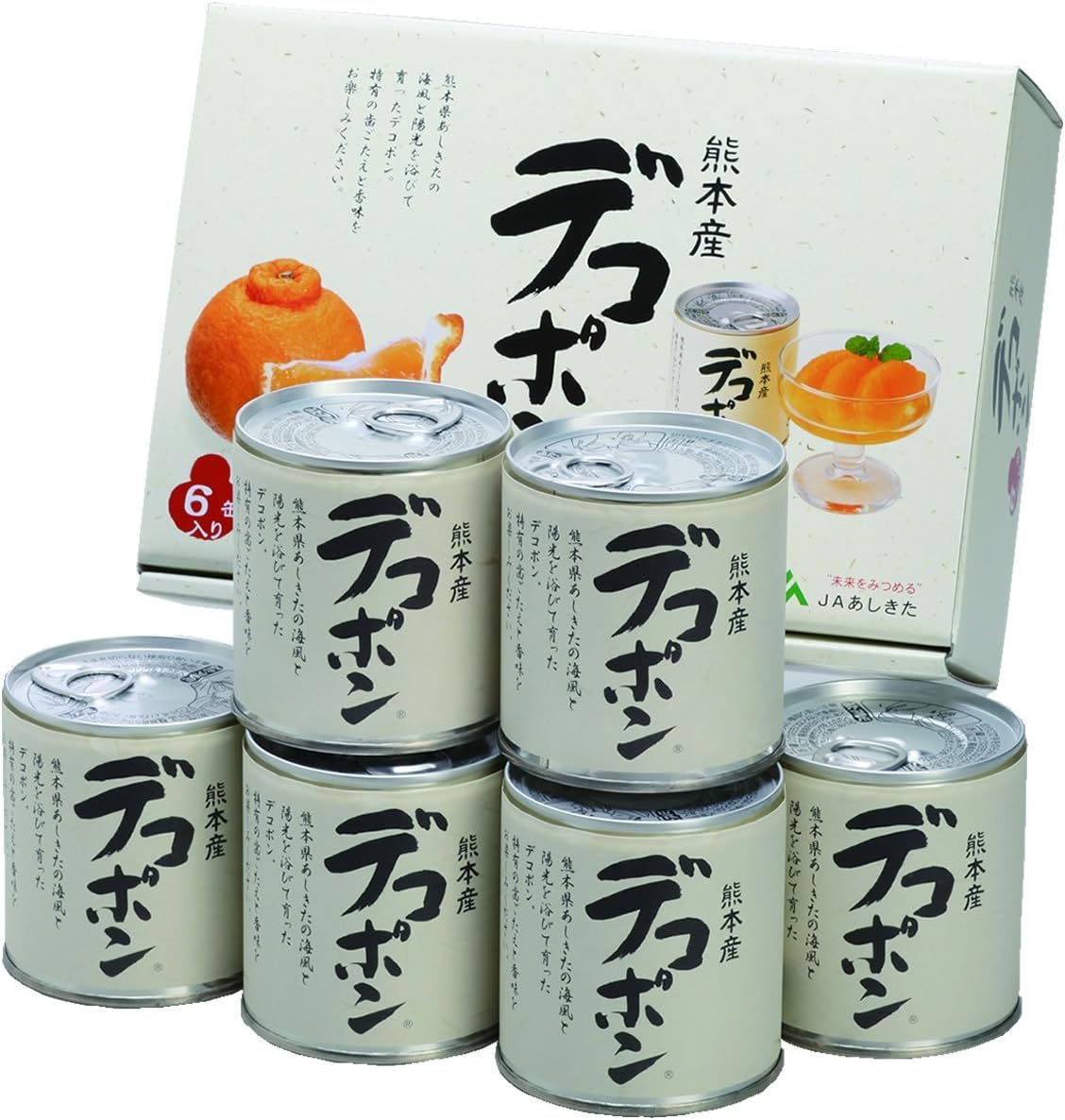 JA Ashita Deco Pon Canned (6 Cans (Cosmetic Box))