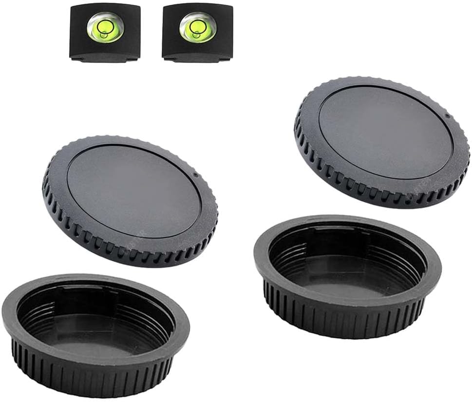 Front Body Cap and Rear Lens Cap Cover for Canon EOS EF/EF-S Lens Rebel T7 T6 T5 T8i T7i T6i SL3 SL2 T6S 5D Mark IV/III/II 6D Mark II/I, EOS 90D/80D 77D 70D 7D Mark II 1D X Mark II