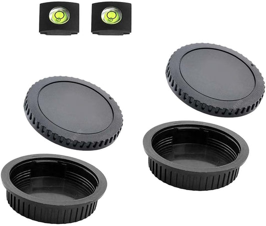 Front Body Cap and Rear Lens Cap Cover for Canon EOS EF/EF-S Lens Rebel T7 T6 T5 T8i T7i T6i SL3 SL2 T6S 5D Mark IV/III/II 6D Mark II/I, EOS 90D/80D 77D 70D 7D Mark II 1D X Mark II