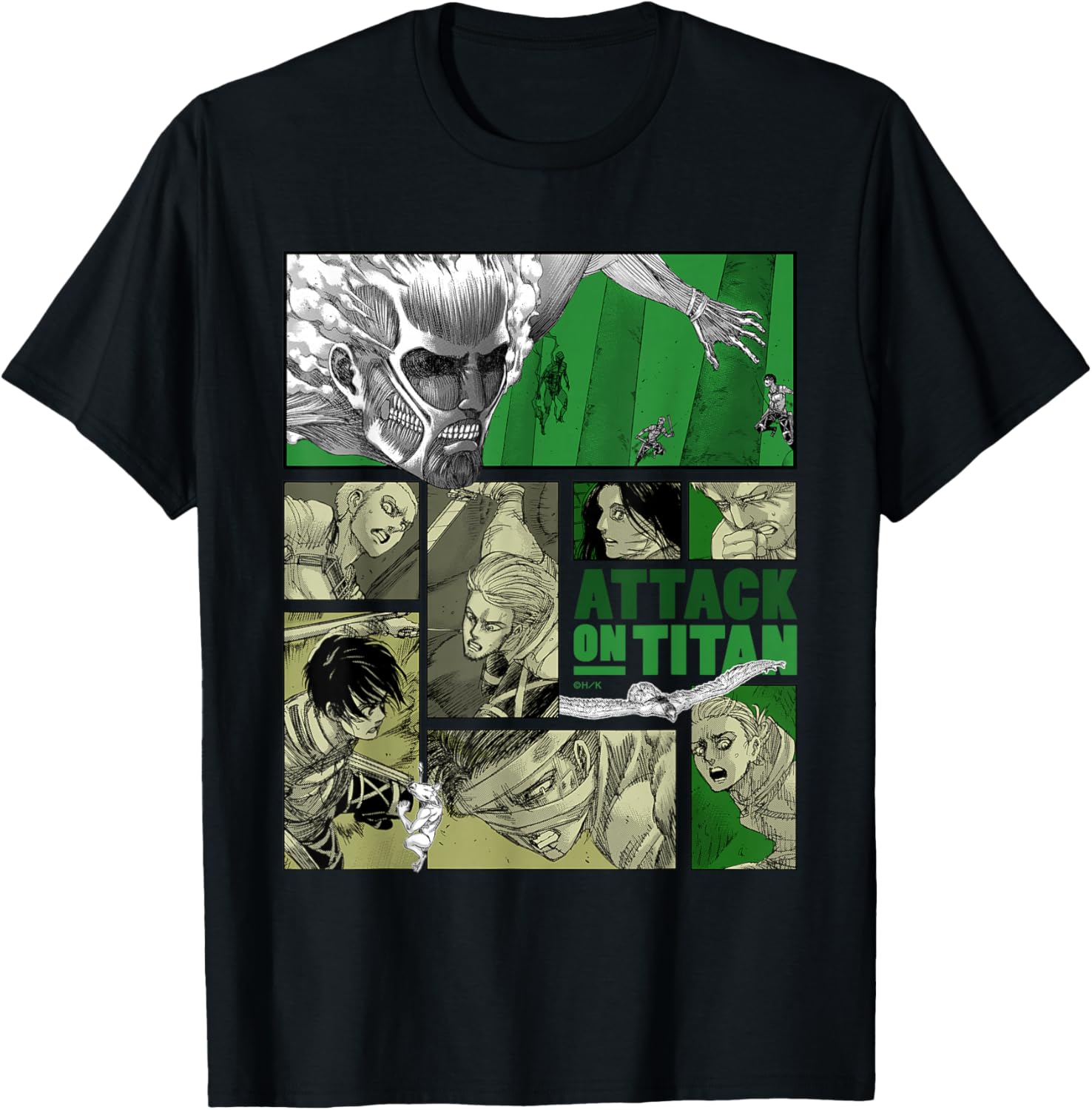 Attack on Titan Battles of Heaven and Earth 3 T-shirt, Black
