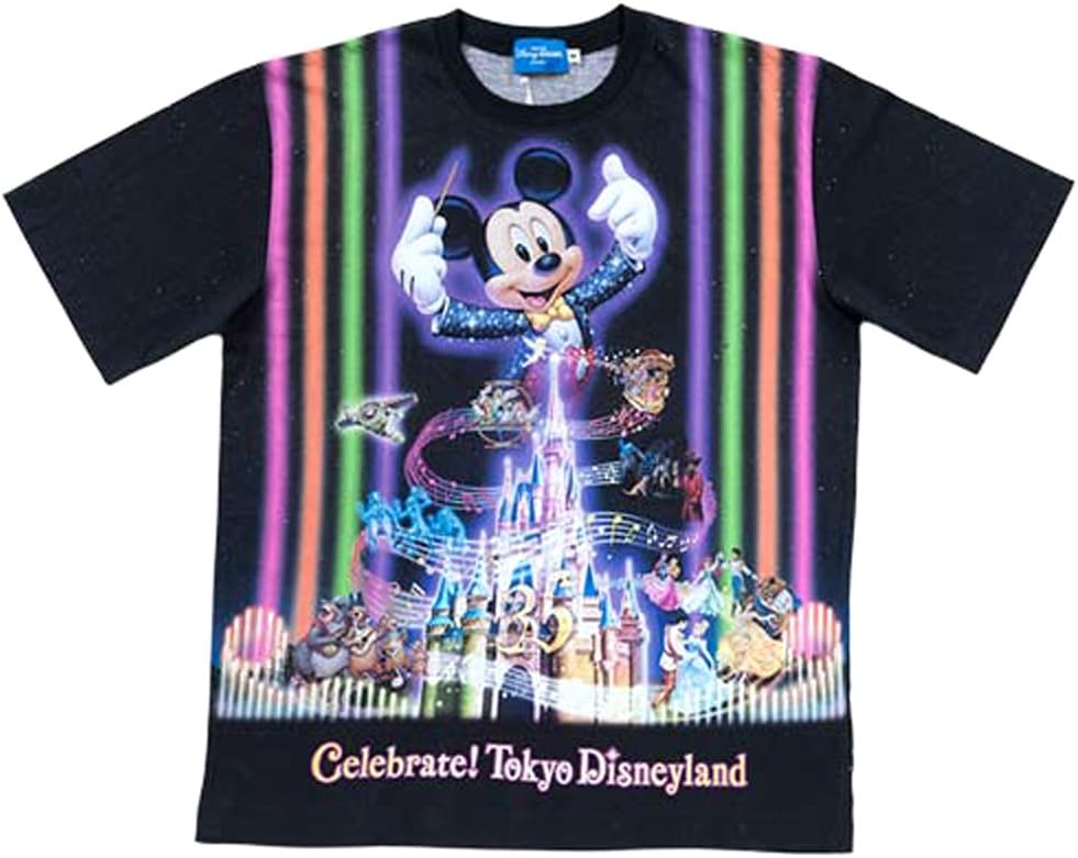 Tokyo Disney Land Celebrate! Tokyo Disneyland T-shirt (S) Mickey, Cinderella Castle, Princess, Other Clothes, Outfit, Adult Short Sleeve, Nighttime Spectacular Celebrity Tokyo Disneyland Limited