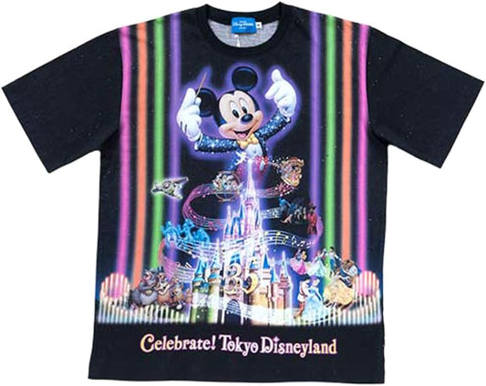 Tokyo Disney Land Celebrate! Tokyo Disneyland T-shirt (S) Mickey, Cinderella Castle, Princess, Other Clothes, Outfit, Adult Short Sleeve, Nighttime Spectacular Celebrity Tokyo Disneyland Limited