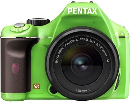 Pentax DSLR K-X Camera Lens Kit Body: Green