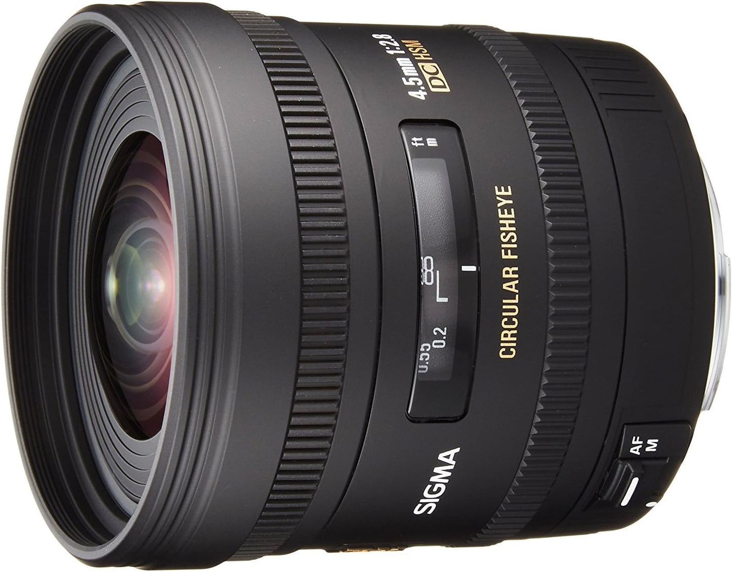 Sigma 4.5mm F2.8 EX DC Circular Fisheye HSM Nikon SLR Wide fish-eye lens Black