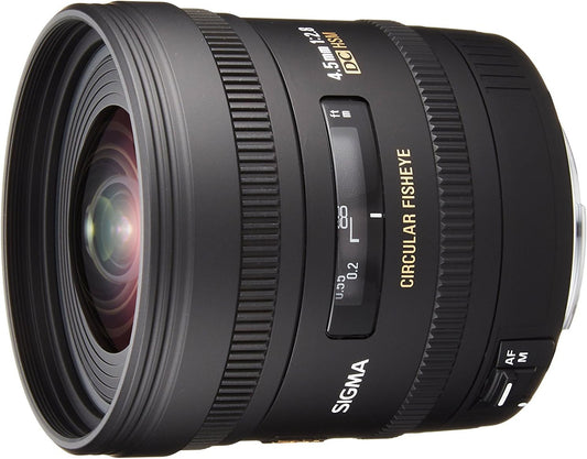 Sigma 4.5mm F2.8 EX DC Circular Fisheye HSM Nikon SLR Wide fish-eye lens Black