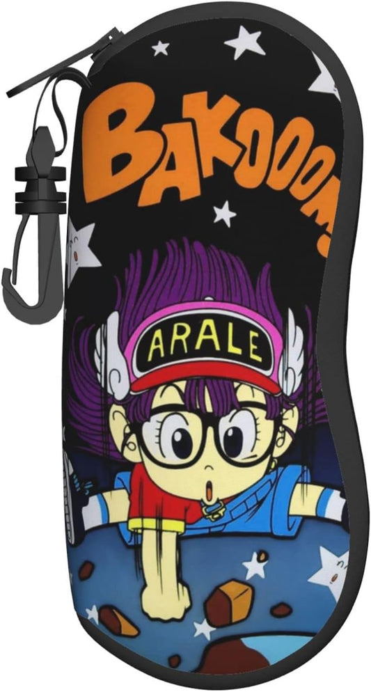 ZOOKISS Arale-chan 1 Eyeglass Case, Stylish, Anti-Scratch, Men's Sunglasses Case, Compact, Lightweight, Eyeglass Holder, Cute, Popular, Unisex Anime Goods, Character Gift, colorful