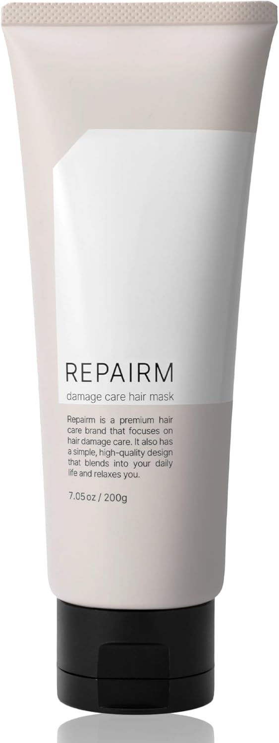 REPAIRM Hair Mask, Concentrated Repair for Damage, 2x Repair Ingredients x 29 Types of Proteins x Toss Stair, For Hair Bundled With Extensive Care, 7.1 oz (200 g)