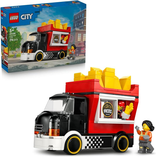 Lego 60488 City French Fries Truck Toy Birthday Present Blocks Educational Boys Girls Children 5 6 7 8 Years Old Vehicles Car Mini Car Interior Stylish