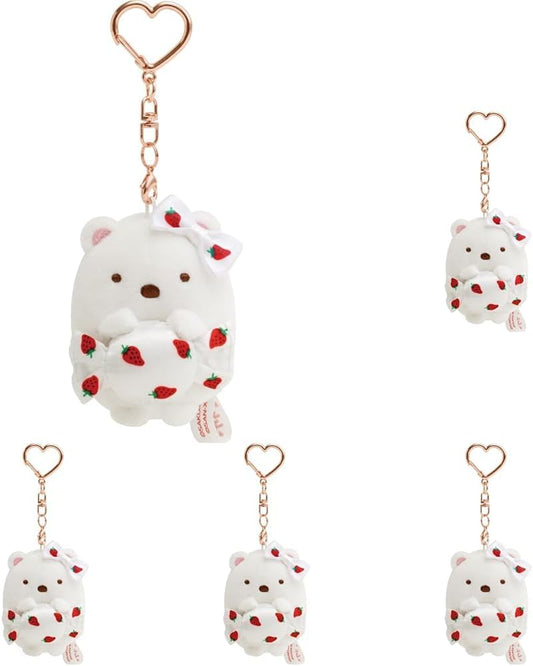 サンエックス(San-X) すみっコぐらし ｢すみっコぐらし×サクマいちごみるくキャンディ｣ ぶらさげぬいぐるみ しろくま MO94701 サイズ：H60×W50×D50mm (× 5)