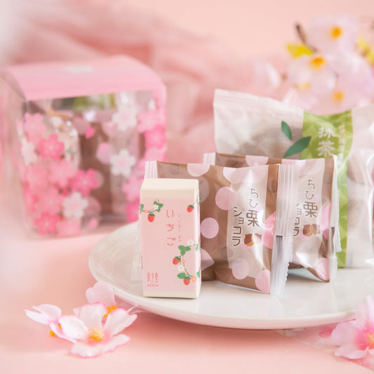Enaguri Workshop Ryoheido Assorted Baked Sweets, Sweets, Chestnut Sweets, Spring Gift, Cherry Blossoms, 3 Types, 4 Pieces