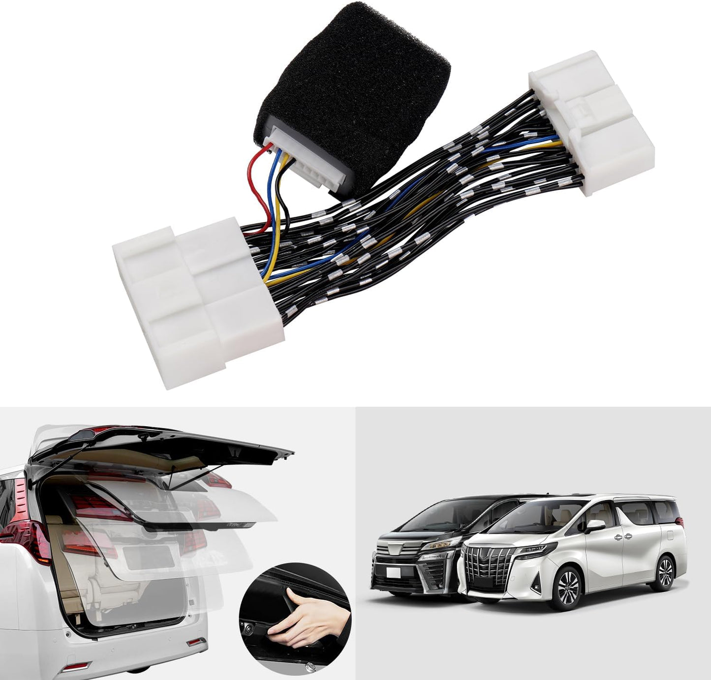 Alphard 30 Series Power Back Door Open Kit, Auto Open with Unlock Switch, Toyota ALPHARD VELLFIRE Early and Late AYH/GGH/AGH30/35W Coupler On, Easy Installation, Custom Parts, Accessories