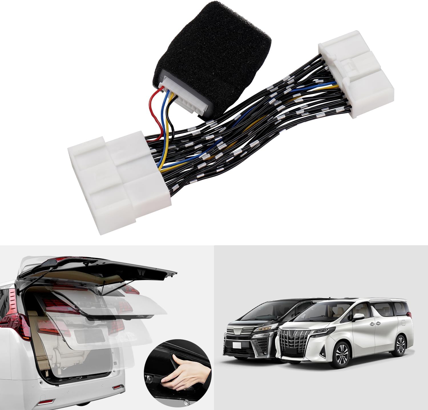 Alphard 30 Series Power Back Door Open Kit, Auto Open with Unlock Switch, Toyota ALPHARD VELLFIRE Early and Late AYH/GGH/AGH30/35W Coupler On, Easy Installation, Custom Parts, Accessories