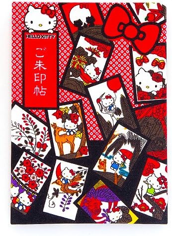ハローキティ御朱印帳【花かるた】 蛇腹タイプ