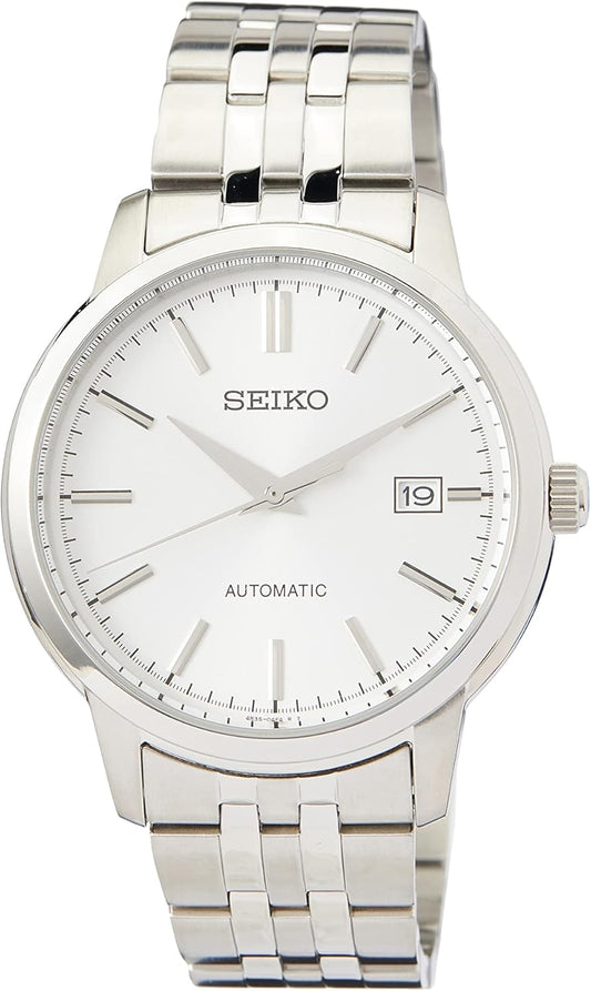 Seiko SRPH85K1 Men's Wristwatch, Overseas Model, Automatic Winding, Sports, Silver, Silver, Bracelet Type