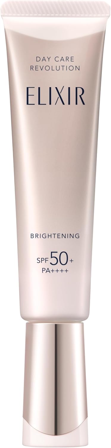 ELIXIR Daycare Revolution Brightening +ba 1.2 fl oz (35 ml) Quasi-drug UV Milky Lotion, Morning, Daytime, Sunscreen, Hari, Moisturizing, SPF50+ PA++++, Aging Care, White, Shiseido