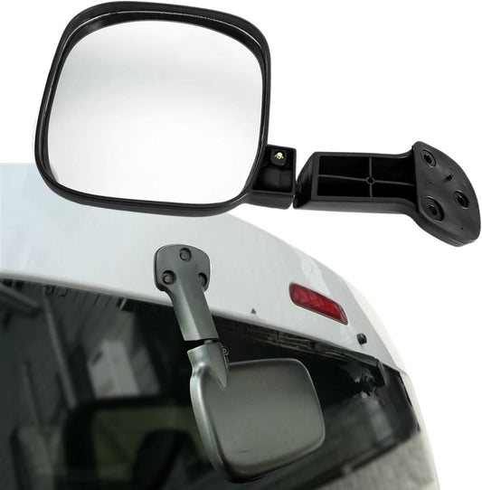 Toyota Hiace 200 Series Universal Rear Under Mirror, Rear Gate Mirror, Rearview Mirror, Standard, Wide, Regius Ace, Easy Installation, Genuine Replacement (Black)