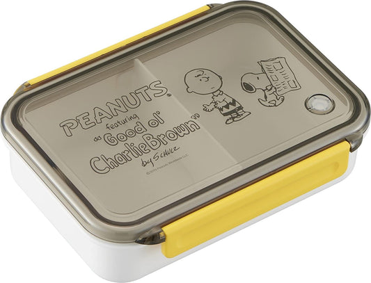 OSK PCL-3 Snoopy Peanuts Lunch Box with Divider, 22.0 fl oz (650 ml), Dishwasher Safe, Microwave Safe, Lock, Gasket, Stylish, Cute, Unisex, Kids, Elementary School Students, Adults