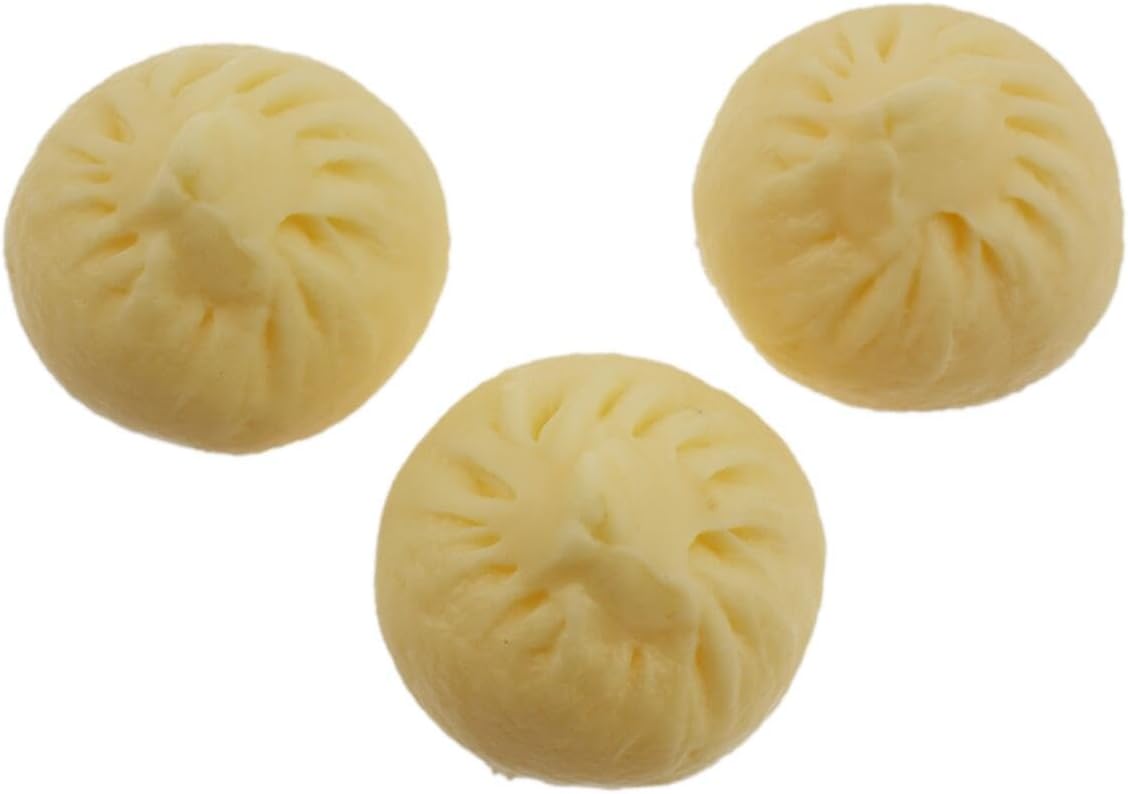 speed mao Real Like Delicious Chinese Bun Meat Bread Food Model Food Sample Set of 3