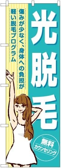 Nobori Light Hair Removal YN-7809 Beauty Medical Salon Beauty Clinic (Made to Order) Nobori Flag Sign Poster Tapestry Attracting Customers
