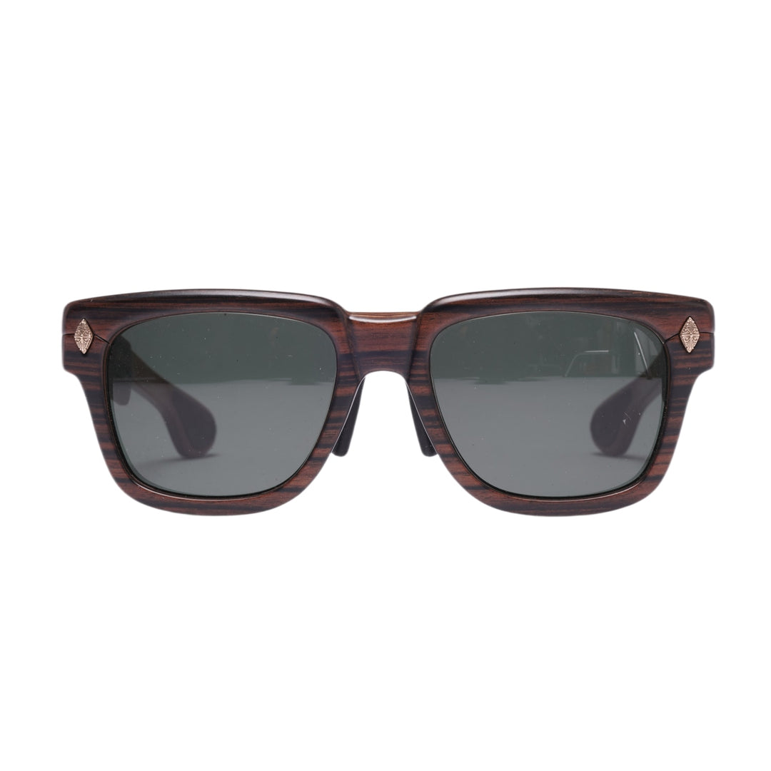 CHROME HEARTS 'EBONY' 18K GOLD LILITH SUNGLASSES