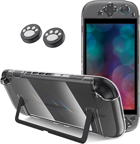 Switch 2 Clear Case, Dock Compatible, Divided Design, Switch 2 Protective Cover, PC Material, Easy to Put on and Take Off, No Yellowing, Lightweight, Full Protection, Shockproof, Scratch-Resistant