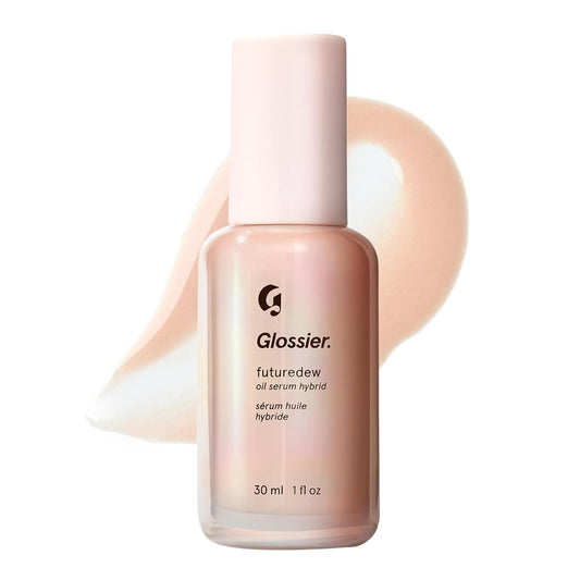 Glossier Futuredew - Hydrating Makeup Primer, Highlighter & Skincare Serum + Nourishing Oils & Plant-Based Extracts - Enhancing Dewy Sun-Kissed Skin Glow, Up to 12Hr Longwear, Non-Comedogenic, 1fl oz