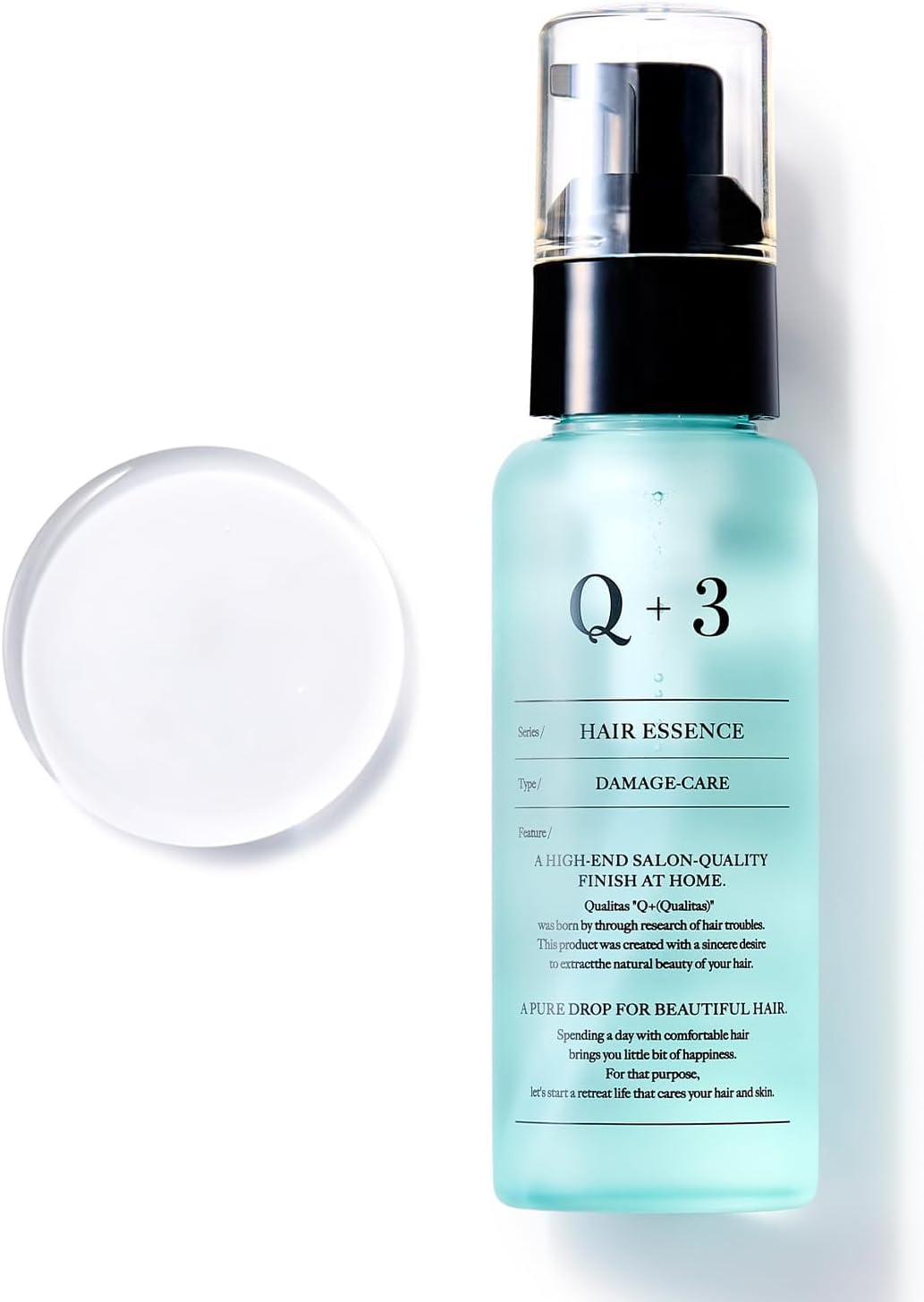 Q+ Hair Oil, Smooth Fingers, Non-Rinsing Treatment, Moisturizing, Damage Repair, 2.8 fl oz (80 ml)