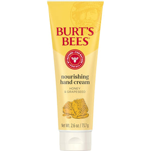 Burt's Bees Crema nutritiva de manos con miel y aceite de semilla de uva, 2.6 onzas