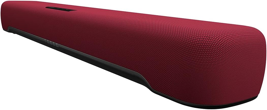 Yamaha SR-C20A(R) Compact Sound Bar 23.6 inches (60 cm) Wide PC Game Speaker, Bluetooth Compatible, TV/PC/Smartphone, Red