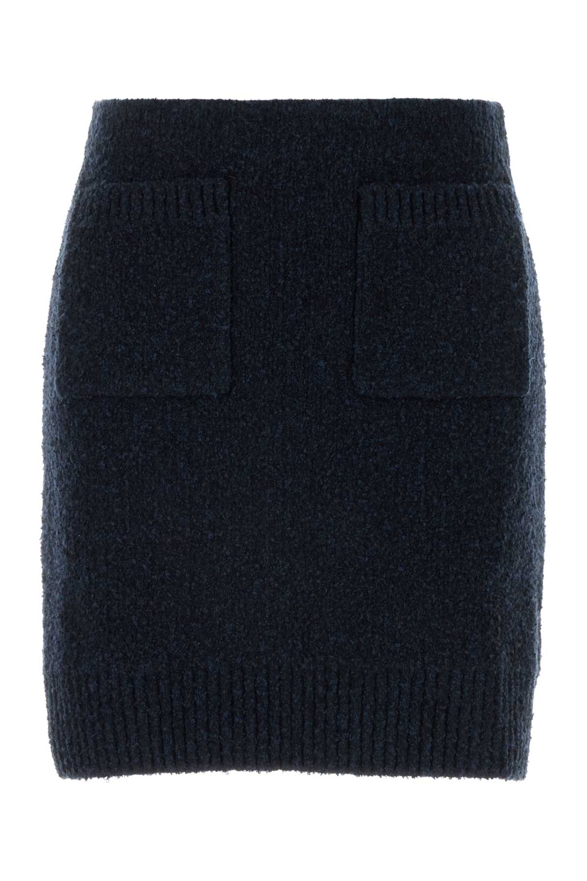 Bottega Veneta Midnight BlueBouclã©Mini Skirt - Image 1