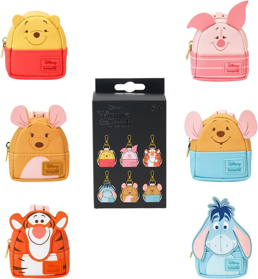 Loungefly Disney Winnie the Pooh Personajes Misterio Mini Mochila Llavero Charm