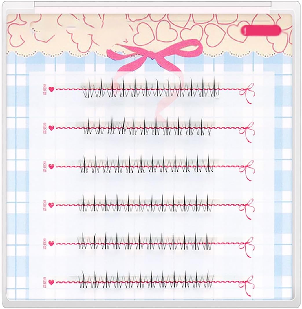 FineGood False Eyelashes, No Mascara Required, Ultra Lightweight, Soft, Handmade, Popular, DIY False Eyelashes, Thin Makeup, Suitable for Students, Commutes, Parties, Natural False Eyelashes, Cosplay