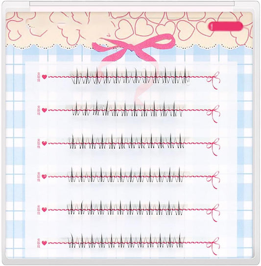 FineGood False Eyelashes, No Mascara Required, Ultra Lightweight, Soft, Handmade, Popular, DIY False Eyelashes, Thin Makeup, Suitable for Students, Commutes, Parties, Natural False Eyelashes, Cosplay