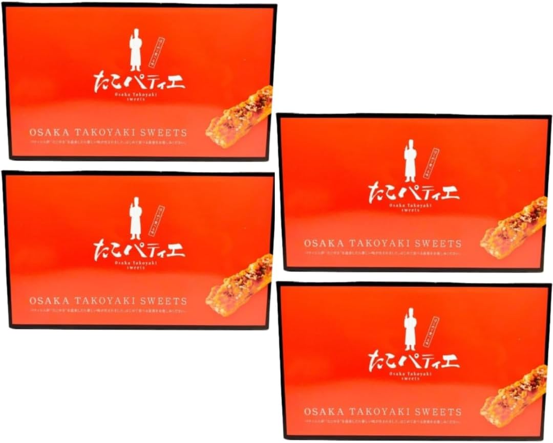 Osaka Classic Souvenir Octopus, Patiers, Set of 12 x 4 Boxes, For Souvenirs, Enjoy Osaka Mood